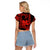 King Kamehameha Day Hawaii Raglan Cropped T Shirt Paradise of the Pacific Tribal Kakau with Kanaka Maoli - Red LT9 - Polynesian Pride