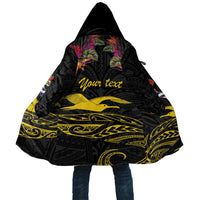 Kiribati Independence Day Personalised Cloak Gold Frigatebird with Polynesian Pattern - Polynesian Pride