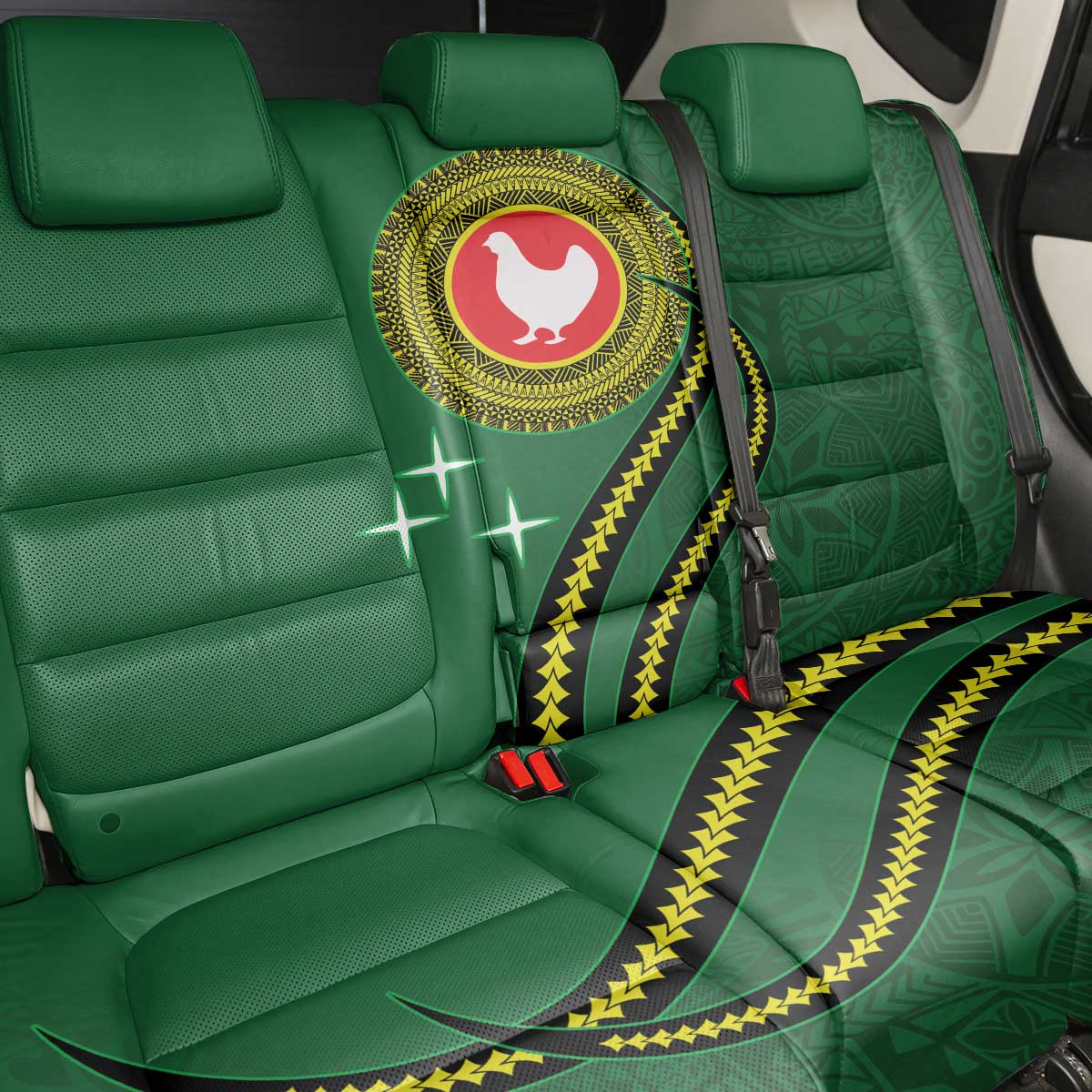 Manua Islands Polynesian Style Back Car Seat Cover