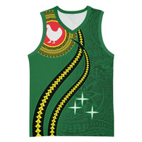 Manua Islands Polynesian Style Basketball Jersey LT9 Unisex Green - Polynesian Pride