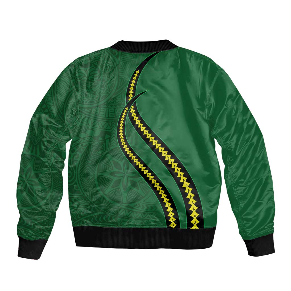 Manua Islands Polynesian Style Bomber Jacket