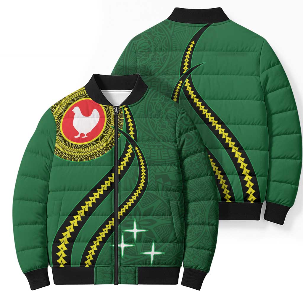 Manua Islands Polynesian Style Bomber Puffer Jacket LT9 - Polynesian Pride