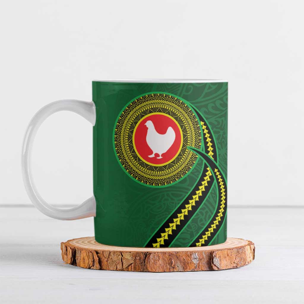 Manua Islands Polynesian Style Ceramic Mug LT9 Green - Polynesian Pride