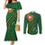 Manua Islands Polynesian Style Couples Matching Mermaid Dress and Long Sleeve Button Shirt
