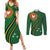 Manua Islands Polynesian Style Couples Matching Summer Maxi Dress and Long Sleeve Button Shirt