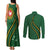 Manua Islands Polynesian Style Couples Matching Tank Maxi Dress and Long Sleeve Button Shirt