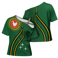 Manua Islands Polynesian Style Cross Shoulder Shirt LT9 - Polynesian Pride