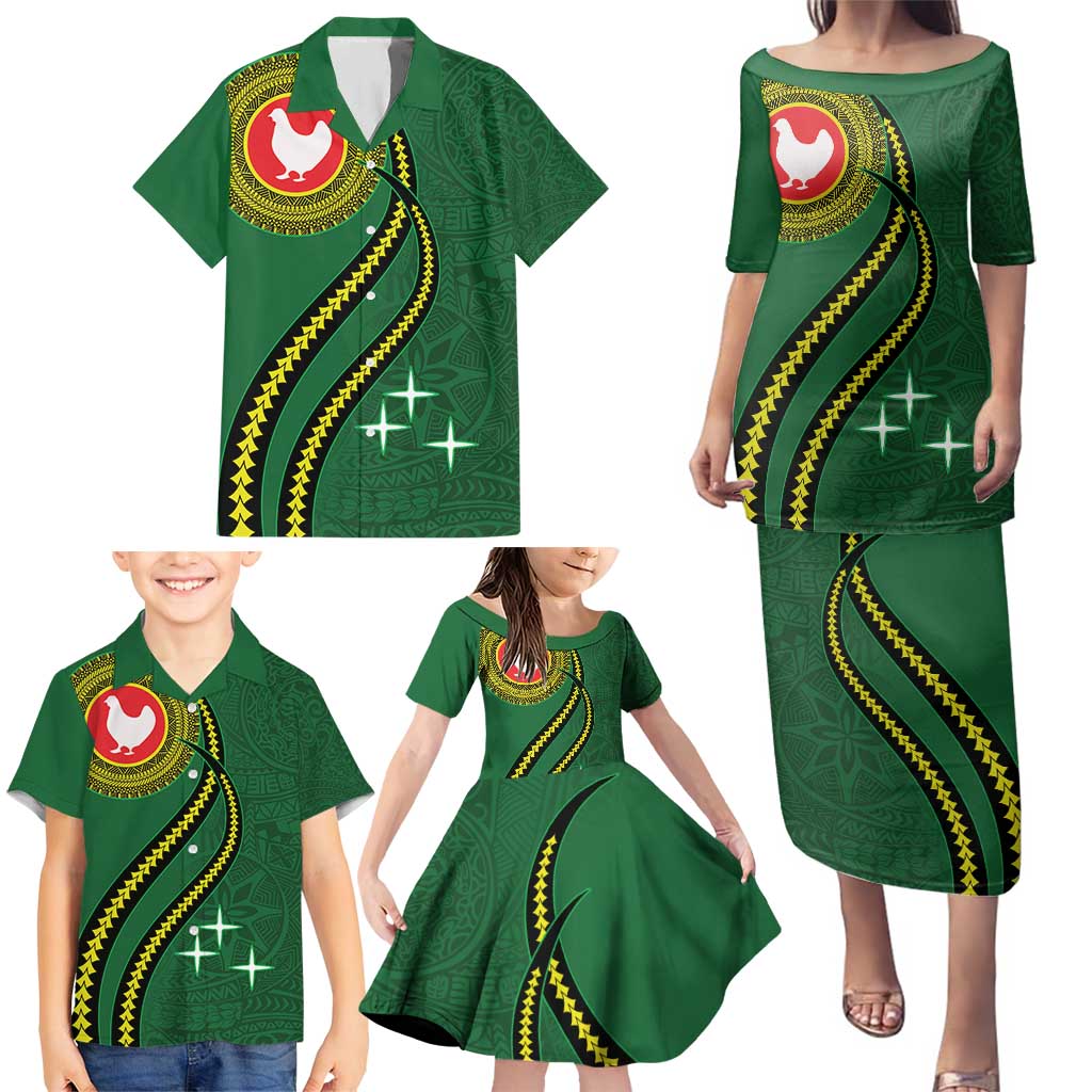 Manua Islands Polynesian Style Family Matching Puletasi and Hawaiian Shirt LT9 - Polynesian Pride