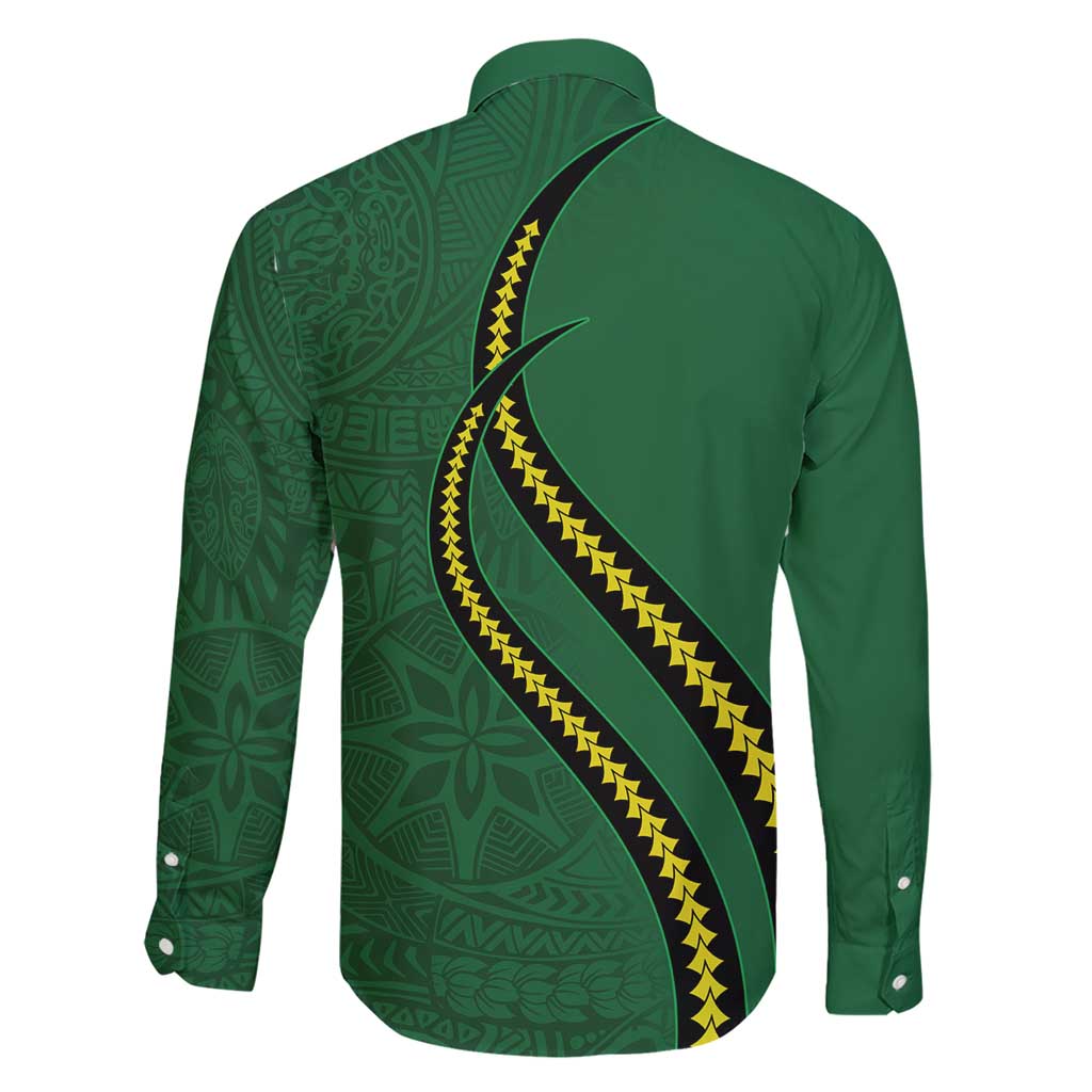 Manua Islands Polynesian Style Family Matching Short Sleeve Bodycon Dress and Hawaiian Shirt