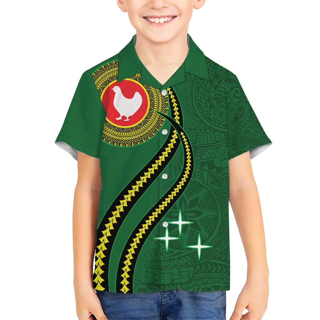 Manua Islands Polynesian Style Kid Hawaiian Shirt