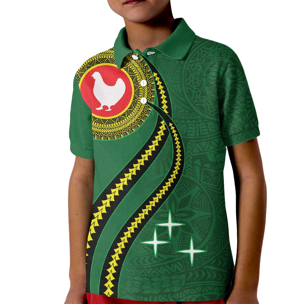 Manua Islands Polynesian Style Kid Polo Shirt