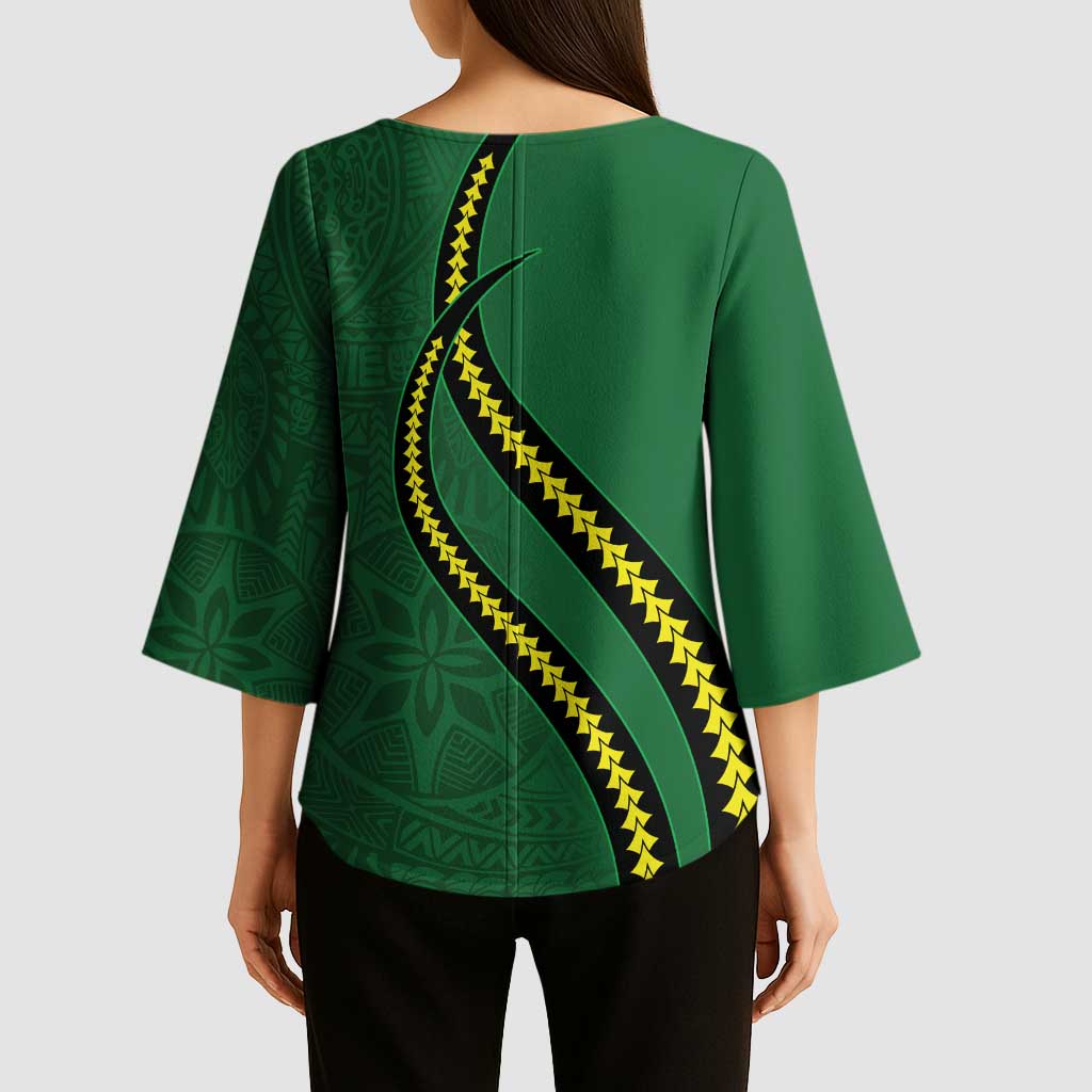 Manua Islands Polynesian Style Kimono Sleeve Blouse LT9 - Polynesian Pride