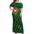 Manua Islands Polynesian Style Off Shoulder Maxi Dress