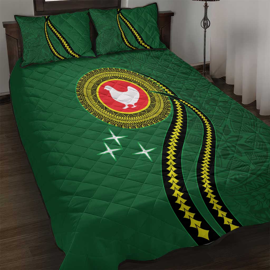 Manua Islands Polynesian Style Quilt Bed Set
