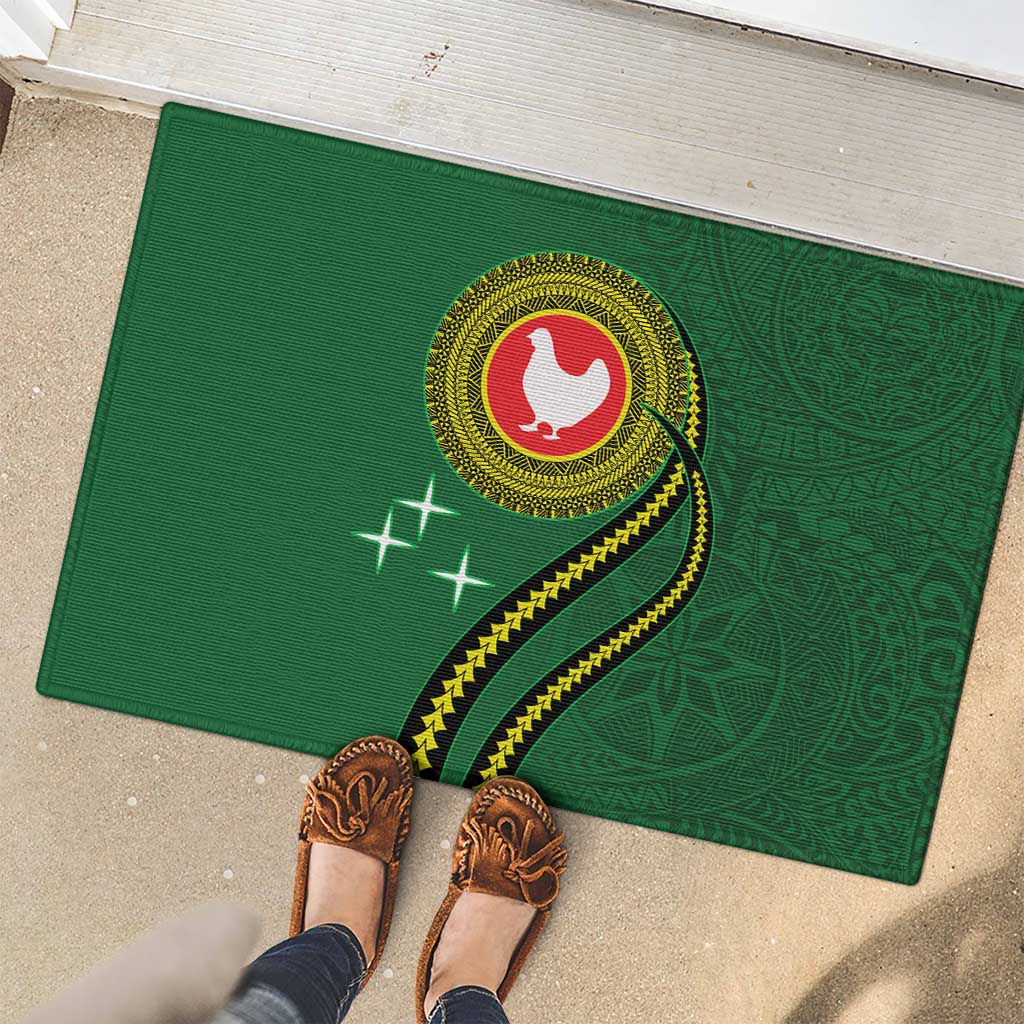 Manua Islands Polynesian Style Rubber Doormat LT9 - Polynesian Pride