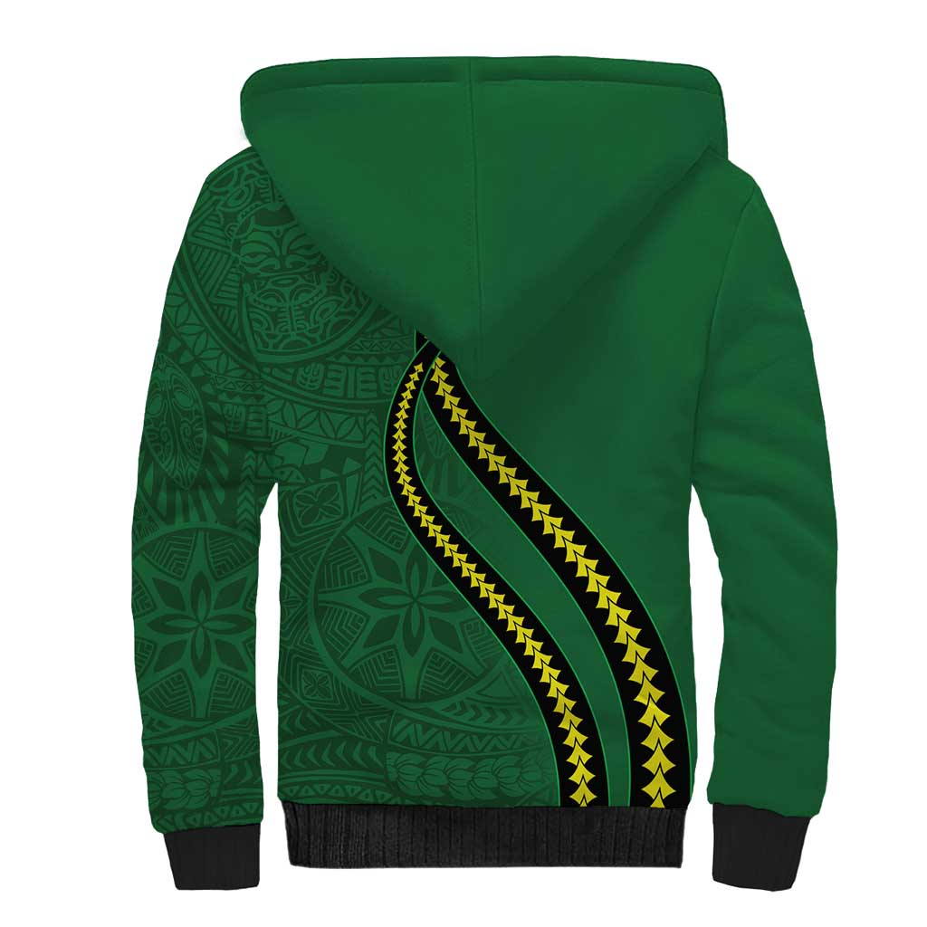 Manua Islands Polynesian Style Sherpa Hoodie