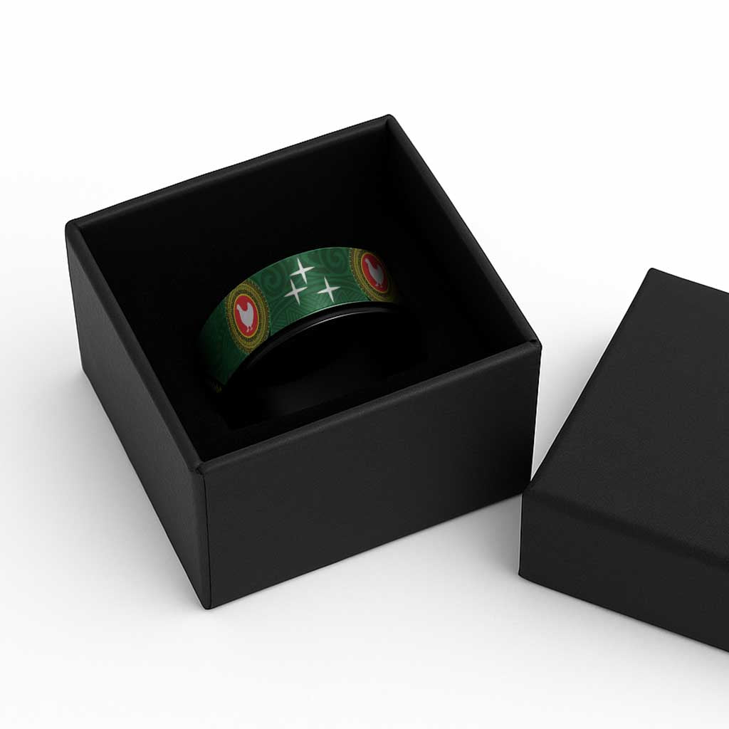 Manua Islands Polynesian Style Spinner Ring - Polynesian Pride