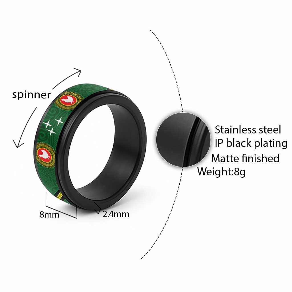 Manua Islands Polynesian Style Spinner Ring - Polynesian Pride