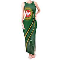 Manua Islands Polynesian Style Tank Maxi Dress LT9 Women Green - Polynesian Pride