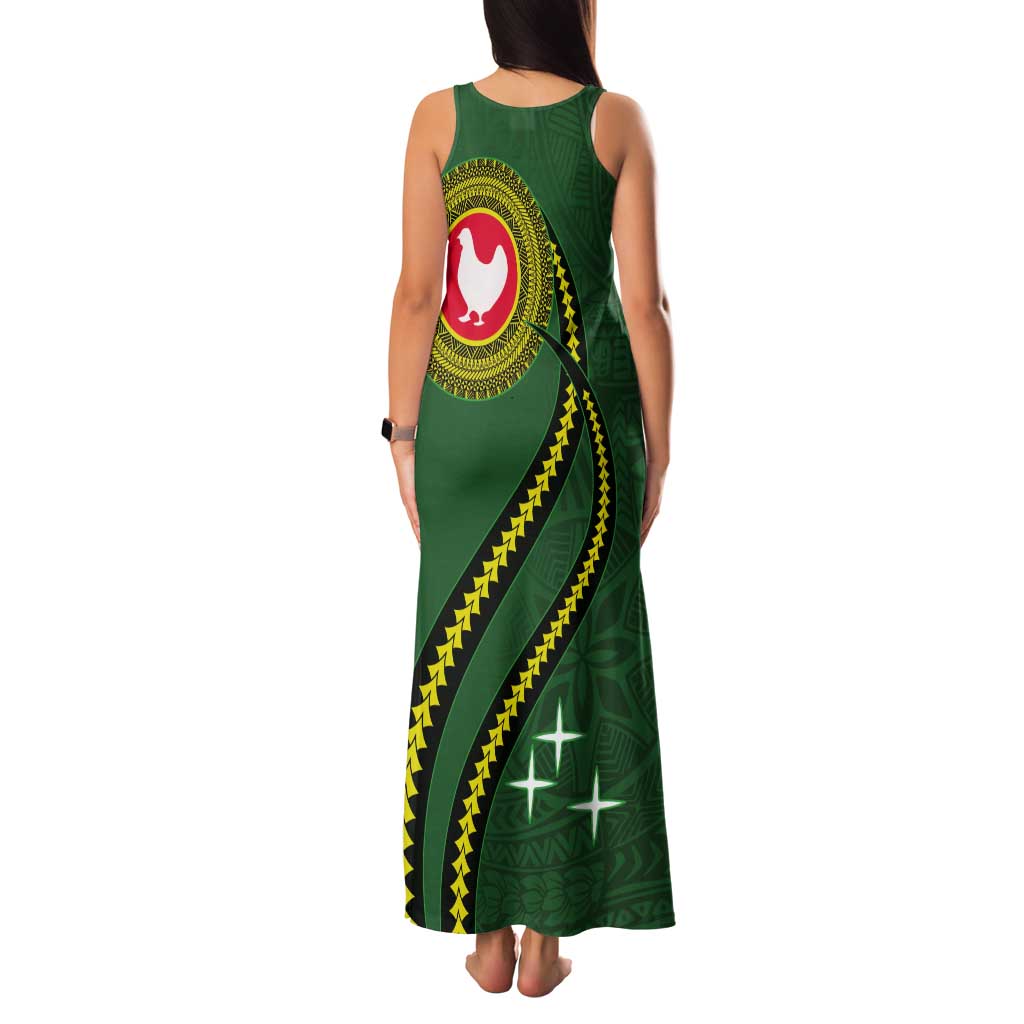 Manua Islands Polynesian Style Tank Maxi Dress LT9 - Polynesian Pride