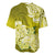 Polynesian Baseball Jersey Pacific Flower Mix Floral Tribal Tattoo Yellow Vibe LT9 - Polynesian Pride