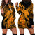 Aloha Hawaii Hoodie Dress Hammerhead Shark Tattoo Polynesian Summer - Gold LT9 - Polynesian Pride