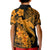 Aloha Hawaii Kid Polo Shirt Hammerhead Shark Tattoo Polynesian Summer - Gold LT9 - Polynesian Pride