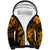 Aloha Hawaii Sherpa Hoodie Hammerhead Shark Tattoo Polynesian Summer - Gold LT9 Unisex Gold - Polynesian Pride