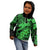 Aloha Hawaii Kid Hoodie Hammerhead Shark Tattoo Polynesian Summer - Green LT9 - Polynesian Pride