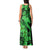 Aloha Hawaii Tank Maxi Dress Hammerhead Shark Tattoo Polynesian Summer - Green LT9 - Polynesian Pride