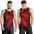 Aloha Hawaii Men Tank Top Hammerhead Shark Tattoo Polynesian Summer - Red LT9 - Polynesian Pride