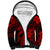 Aloha Hawaii Sherpa Hoodie Hammerhead Shark Tattoo Polynesian Summer - Red LT9 Unisex Red - Polynesian Pride