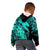 Aloha Hawaii Kid Hoodie Hammerhead Shark Tattoo Polynesian Summer - Turquoise LT9 - Polynesian Pride