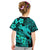 Aloha Hawaii Kid T Shirt Hammerhead Shark Tattoo Polynesian Summer - Turquoise LT9 - Polynesian Pride