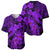 Aloha Hawaii Baseball Jersey Hammerhead Shark Tattoo Polynesian Summer - Violet LT9 - Polynesian Pride