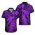 Aloha Hawaii Hawaiian Shirt Hammerhead Shark Tattoo Polynesian Summer - Violet LT9 - Polynesian Pride