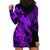 Aloha Hawaii Hoodie Dress Hammerhead Shark Tattoo Polynesian Summer - Violet LT9 - Polynesian Pride