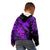 Aloha Hawaii Kid Hoodie Hammerhead Shark Tattoo Polynesian Summer - Violet LT9 - Polynesian Pride