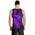 Aloha Hawaii Men Tank Top Hammerhead Shark Tattoo Polynesian Summer - Violet LT9 - Polynesian Pride