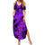 Aloha Hawaii Summer Maxi Dress Hammerhead Shark Tattoo Polynesian Summer - Violet LT9 Women Violet - Polynesian Pride