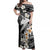 Aloha Hawaii Off Shoulder Maxi Dress Hammerhead Shark Tattoo Polynesian Summer - White LT9 Women White - Polynesian Pride