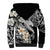 Aloha Hawaii Sherpa Hoodie Hammerhead Shark Tattoo Polynesian Summer - White LT9 - Polynesian Pride