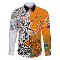 fiji-australia-rugby-family-matching-summer-maxi-dress-and-hawaiian-shirt-world-cup-2023-polynesia-tapa-mixed-indigenous-aboriginal