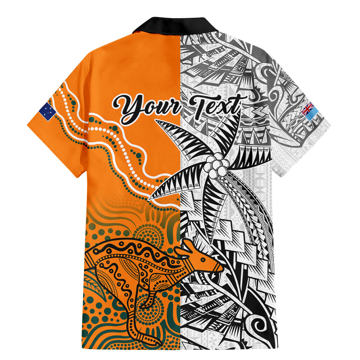 personalised-fiji-australia-rugby-family-matching-mermaid-dress-and-hawaiian-shirt-world-cup-2023-polynesia-tapa-mixed-indigenous-aboriginal