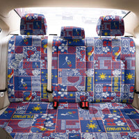 Filipino Maligayang Pasko Back Car Seat Cover Pacific Patchwork Xmas Vibes - Polynesian Pride