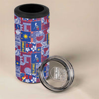 Filipino Maligayang Pasko 4 in 1 Can Cooler Tumbler Pacific Patchwork Xmas Vibes LT9 - Polynesian Pride