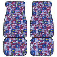 Filipino Maligayang Pasko Car Mats Pacific Patchwork Xmas Vibes LT9 - Polynesian Pride