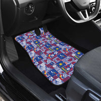 Filipino Maligayang Pasko Car Mats Pacific Patchwork Xmas Vibes LT9 - Polynesian Pride