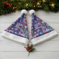 Filipino Maligayang Pasko Christmas Santa Hat Pacific Patchwork Xmas Vibes - Polynesian Pride