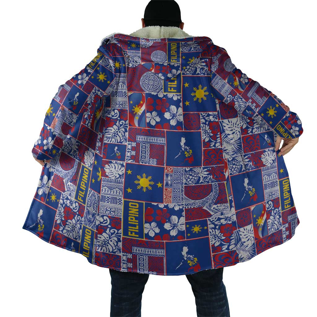 Filipino Maligayang Pasko Cloak Pacific Patchwork Xmas Vibes - Polynesian Pride